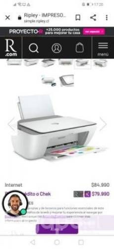 Impresora hp, multifuncional