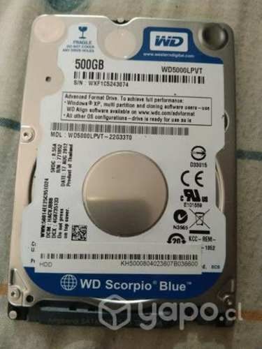 Disco duro 500 gb WD