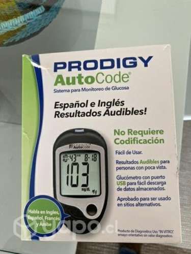 Medidor de glucosa prodigy auto code