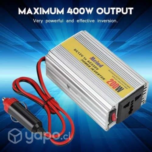 Inversor De Corriente Auto 12v A 220v 200w