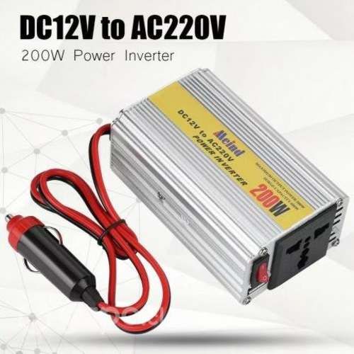 Inversor De Corriente Auto 12v A 220v 200w