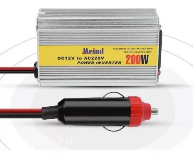 Inversor De Corriente Auto 12v A 220v 200w