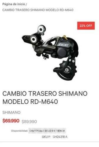 Cambio trasero Shimano ZEE 10V DH