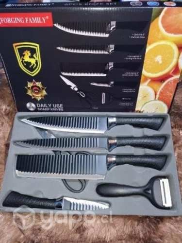 Set de cuchillos negros