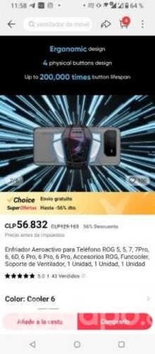 Rog 5 pro 16 RAM.256 rom global