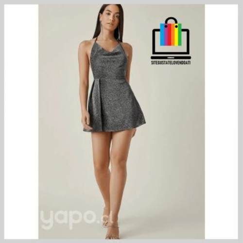 Enterito Plateado Brillante Miss Selfridge