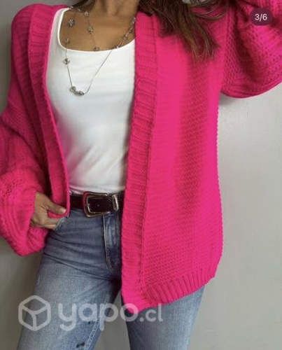 Cardigan mangas globo