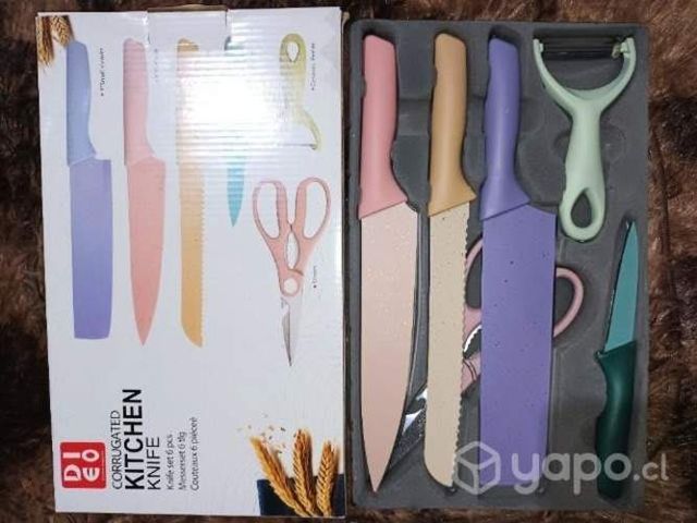 Set de cuchillos de colores