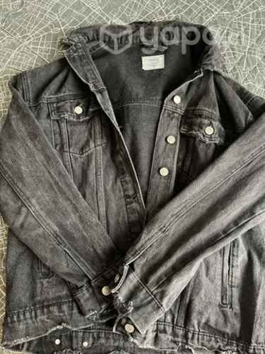 Chaqueta de mezclilla negra sybilla