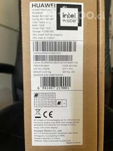 Matebook d15 i5-11va iris 16gb ram