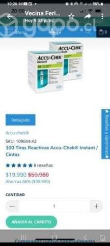 Cintas reactivas para Hemoglucotest
