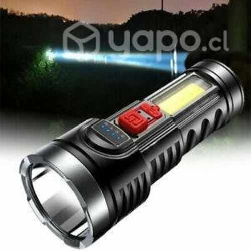 Linterna Led Recargable de Mano 3 funciones