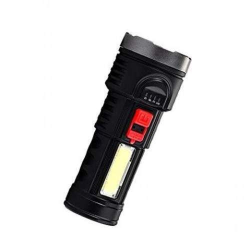 Linterna Led Recargable de Mano 3 funciones
