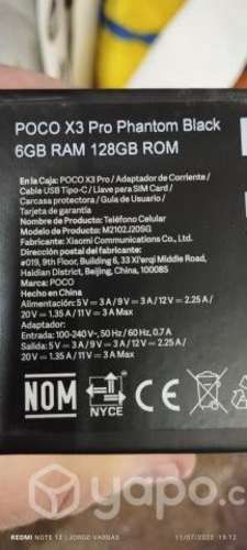 Teléfono poco x3 por phantom blak