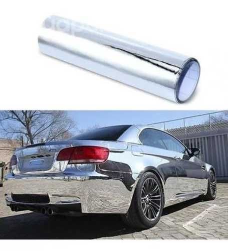 Vinilo Cromado 1.22m X 50cm Adhesivo Espejo