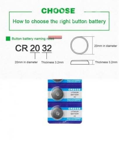 Pilas para reloj Boton u otros usos CR2032 3V Lith