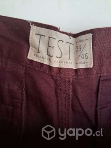 Jeans marca test burdeo