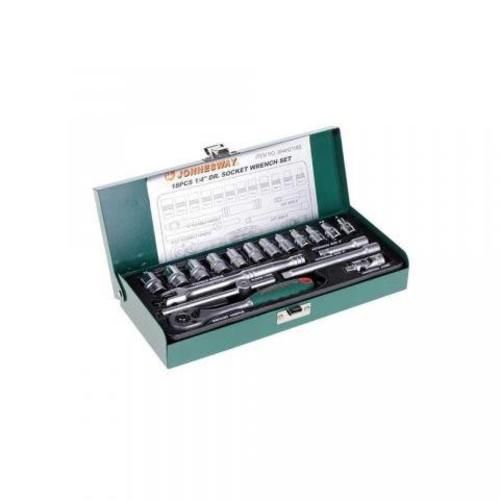 Juego de dados 1/4" 18 piezas