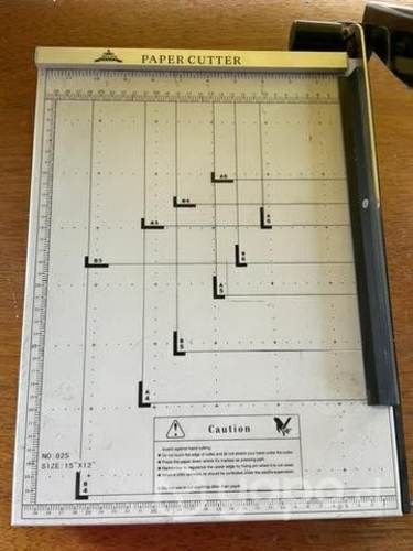 Guillotina papel y laminado distintas medidas