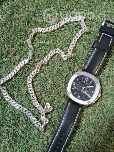 Reloj Burberry original y cadena de plata 925