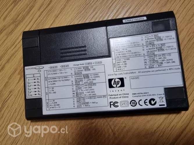 Calculadora financiera HP 12c