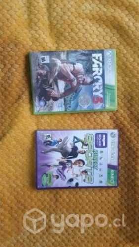 Xbox 360 con kinect y 2 juegos