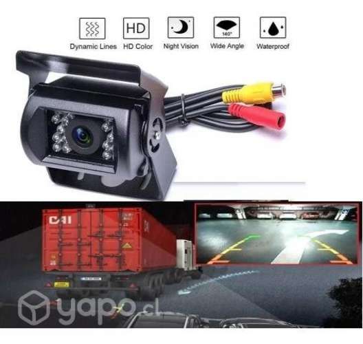 Camara De Retroceso Hd 18 Led 12v 24v Buses Camion