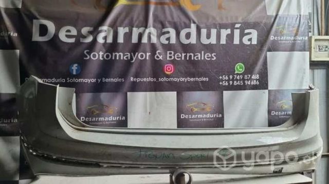 Parachoque trasero tiguan sport 2017 a 2022 1.3