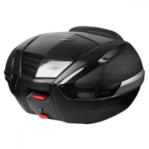 Maleta moto top case 4rs e68 carbon 48 litros con