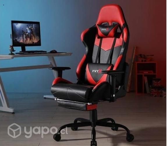 Silla Gamer Speedy - Nueva Color Negro-Rojo