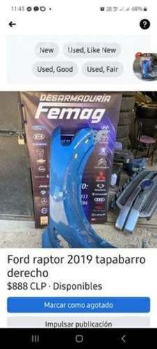 Ford raptor tapabarro