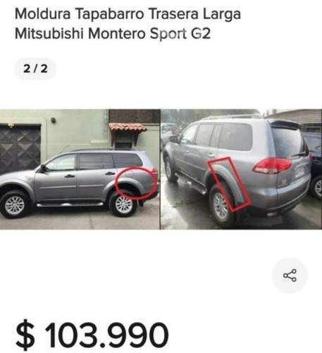 Fangueras Trasera Originales Mitsubishi Montero G2