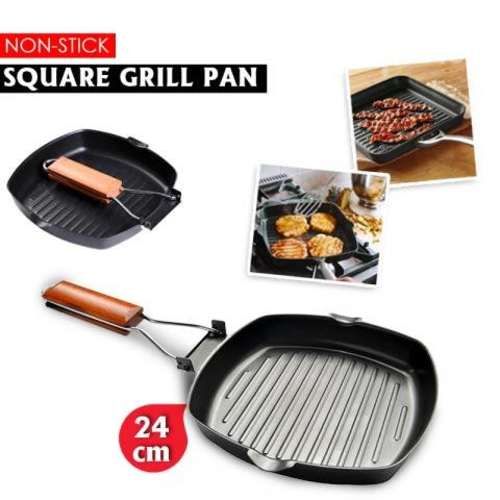 Plancha Grill Antiadherente Sartén 28cm Hierro Cua