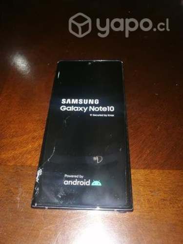 Samsung note 10 pantalla quebrada.