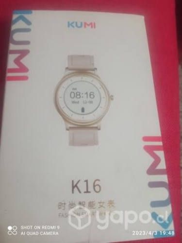 Reloj inteligente marca kumi k16