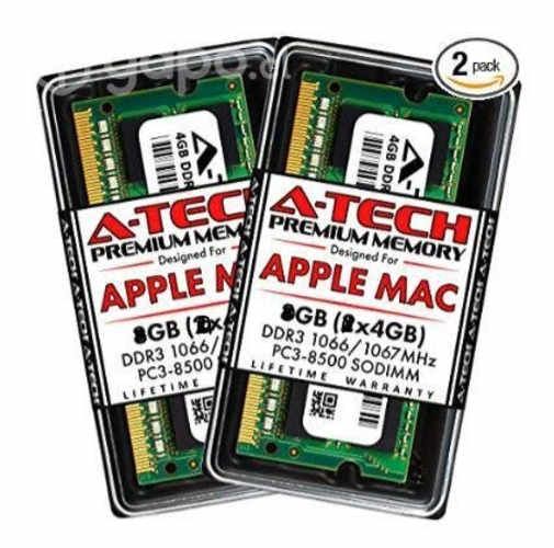 2x4Gb Memoria RAM DDR-3 Notebook Mac