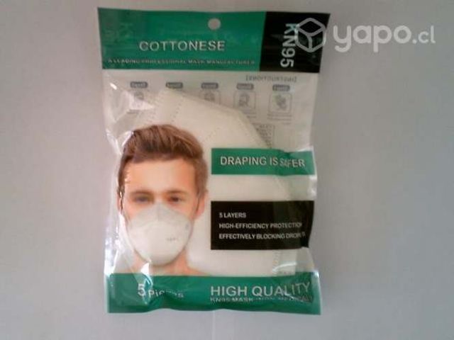 Vedo mascarillas kn95 en formaro sachet
