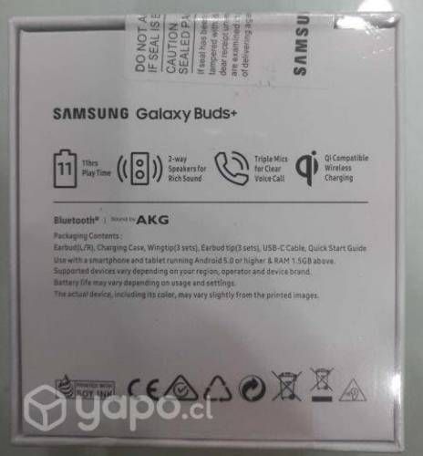 Audifonos samsung buds color blanco