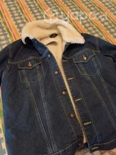 Chaqueta de Jeans Con Chiporro Talla XL Hombre