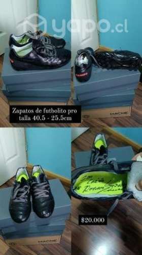 Zapatos de futbolito talla 40.5 - 25.5cm