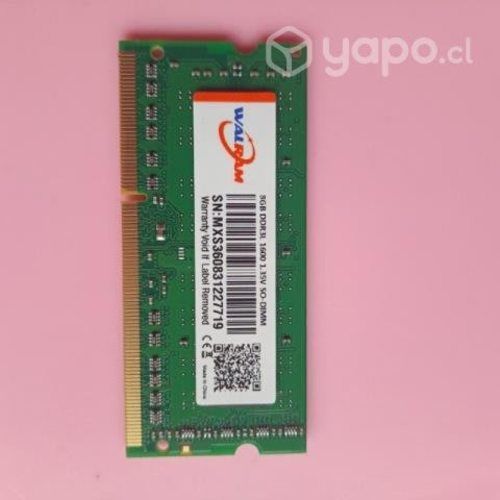 8 Gb Memoria ram para notebook