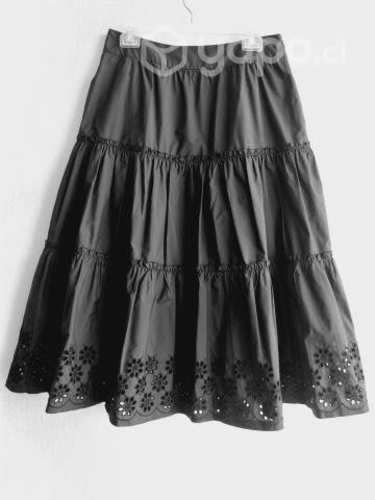 Falda negro del Corte Inglés. NUEVA. Bolsillos. M