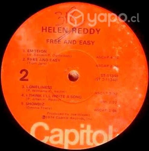Vinilo L.P. Helen Reddy &#8211; Free And Easy