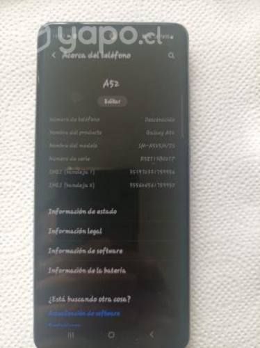 Samsung galaxy A52