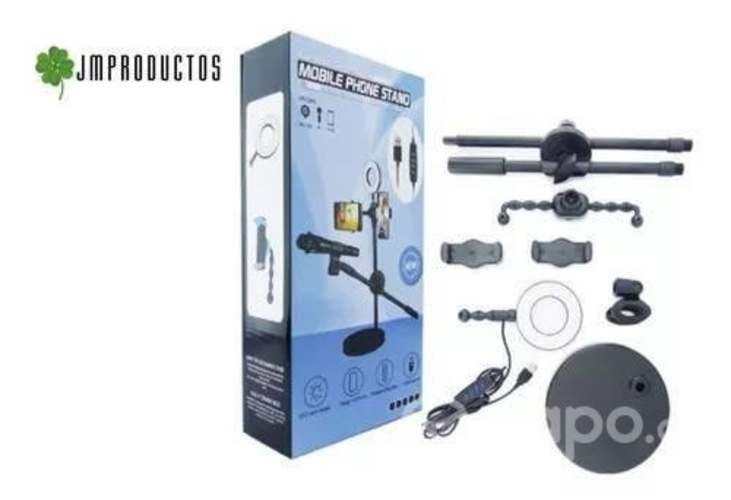 Aro De Luz Base Porta Microfono Y Celular Kit Yout