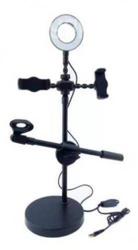 Aro De Luz Base Porta Microfono Y Celular Kit Yout