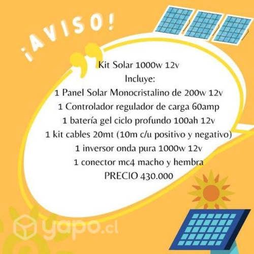 Kits Solares Monocristalinos Fotovoltaicos