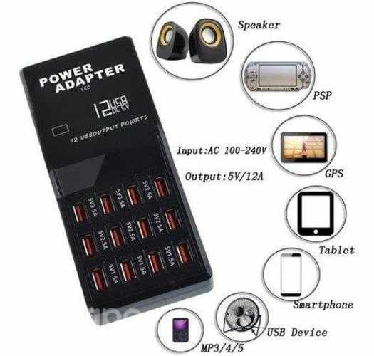 Hub Multi Puerto Usb 3.1 De 12 Puertos Carga Rapid