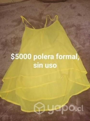 Polera amarilla formal