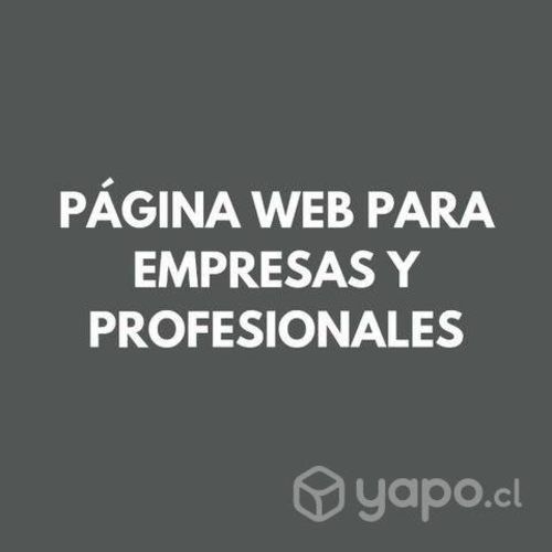 Página web para Empresas y profesionales